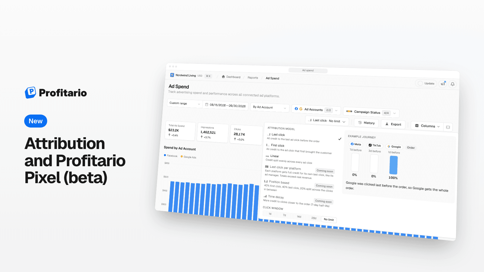 Attribution and Profitario Pixel (beta)